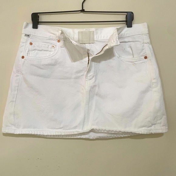 Citizens Of Humanity Dresses & Skirts - Citizens Of Humanity Ivory Denim Skirt